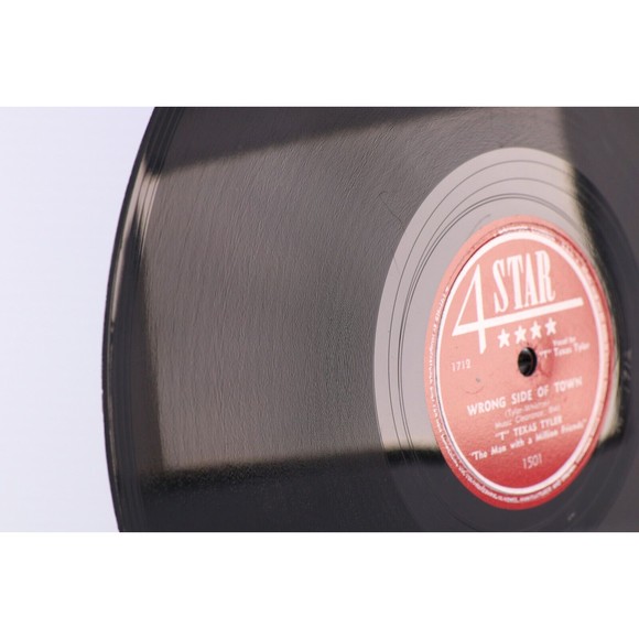 T Texas Tyler, Wrong Side Of Town /You'll Never Break 1950 10" 78 pm Record 1501 - Picture 11 of 16